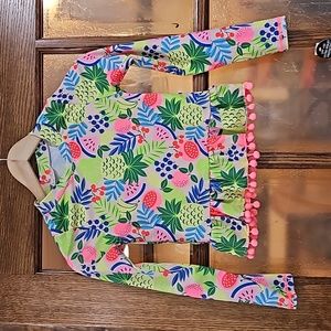 NWT Nicole Miller Girl's Bathing Suit Top